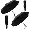 drytogo Ombrello pieghevole antivento I Ombrello pioggia leggero 390g I Ombrello piccolo Ø100 cm per viaggio e uso quotidiano I Umbrella con apertura e chiusura automatica I Per donna e uomo