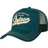 Stetson Since 1865 Trucker Cap One Size (ca. 56 - 60 cm) - Ombrello e fronte in 100% cotone - Misura regolabile - Cappellino in rete - Lunghezza ombrellone 7 cm - Estate / Inverno, verde, Taglia unica