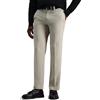 Haggar Men's Cool Right Performance Flex Stria Straight Fit Flat Front Pant