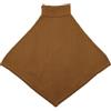 Michael Kors Wide Rib Button Turtleneck Poncho Donna