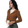 milanpavilion Felpa con Cappuccio da Donna con Cerniera, Coulisse, Casual, a Maniche Lunghe