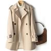 SPORTARC Elegante giacca autunnale da donna, lunghezza media, trench per look, albicocca, L