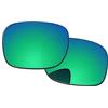 PapaViva Lenti di ricambio per occhiali da sole Oakley Double Edge OO9380 66 mm, Verde smeraldo, Double Edge