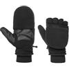 Barts Guanti senza Dita in Pile Donna/Uomo - manopole con fodera Inverno autunno/inverno - 7 HS nero