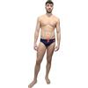Sundek Costume Slip M279SSL3000 Diwalter Swim 00724 Navy 24 M/Blu Arancio fluo