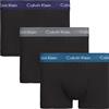 Calvin Klein Low Rise Trunk 3pk Boxer, Nero (B Astral Aura/Corsair/Grey Smoke), S (Pacco da 3) Uomo