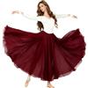 Baisdan Donna Gonna in Chiffon per Danza del Ventre, Gonne Flamenco a Cerchio Completo per Costumi di Halloween, Carnevale Spettacoli