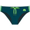 SUNDEK Diwalter Swim Brief, Slip Mare da Uomo (IT, Testo, XXL, Regular, Regular, Peacock 01)