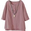 Vogstyle Donna Nuovo Tunica T-Shirt Maglietta Jacquard Top