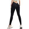 EFRJUWI Indietro V Leggings Push Up Sport Fitness da Donna Corsa Allenamento Pantaloni Yoga Palestra for Ragazze