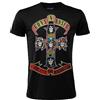 CRAZY FOR ROCK T-Shirt Guns N Roses Appetite for Destruction. Maglietta Hard Rock Band Ufficiale. Maglia Album Disco Vinile CD. Unisex Uomo Donna. Nera. Adulto Ragazzo.