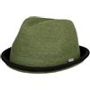 CHILLOUTS Cappello Player Boston Donna/Uomo - Trilby Estivo da Donna Primavera/Estate Estate - L (58-59 cm) Oliva-Nero