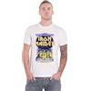 Iron Maiden Rock Off Iron Maiden Unisex T-Shirt: Powerslave Japan Flyer (Small) - Medium - White - Unisex