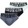 Calvin Klein Hip Brief 3Pk Color Black Aerial Turbulence, Size S ZDB - Black Aerial Turbulence Small