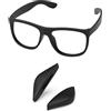 PapaViva Nasello di ricambio per Ray-Ban Justin RB4165 54 mm, Nero - 1 paio, Euro Fit Standard