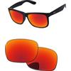 PapaViva Lenti di ricambio compatibili con occhiali da sole Ray-Ban Justin RB4165 da 54 mm, colore rosso fuoco, polarizzate