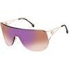 Carrera Occhiali da Sole 3006/S GOLD COPPER/BROWN SHADED BLUE MIRROR 99/1/110 donna