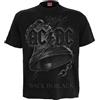 Spiral - AC/Dc - Back in Black Strappato - T-Shirt Stampa Frontale Nero, Nero, S