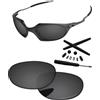 PapaViva Lenti di ricambio e kit di gomma per Oakley Romeo 1, Nero grigio, Romeo 1