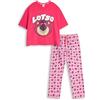 Disney Pigiama Rosa a Maniche Corte e Lunghe di Toy Story Lotso | Pigiama da Donna con Stampa dei Personaggi | Comodo Pigiama per Rilassarsi e Andare a Letto | Merchandising