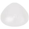 ELMIKA Inserto per reggiseno concavo in silicone, triangolare, per mastectomia, per nuoto e sorgenti termali, pezzo unico, Trasparente, XXXL (400g/piece)