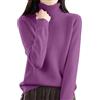 Generic Maglioni in maglia da donna a maniche lunghe con collo a scialle maglione da donna a tinta unita taglia grande pullover maglioni invernali in pile larghi top casual a vestibilità sciolta maglioni in