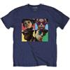 Gorillaz T Shirt Humanz Band Logo Nuovo Ufficiale Uomo Navy Blu Size L