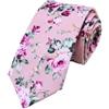 NDLHXKFRP Cravatte eleganti da uomo, Cravatta Uomo Donna Cotone Fantasia Floreale 6cm Multicolor(M2)