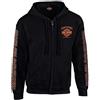 Harley-Davidson Men's Eagle Piston Long Sleeve Full-Zip Hoodie, Black 30299950