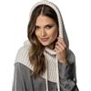 Vivisence Cappuccio Donna in Lana d'Agnello E Cotone Elegante E Funzionale Cappello E Scaldacollo in Uno con Orlo A Coulisse E Parte Anteriore Lunga, Beige,Taglia Unica