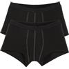 sloggi men , 24/7 Hipster 2P, Pantaloncini Retro, Uomo, Nero (Black), 7