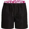 JACK & JONES Jjiaruba Jjswimshorts AKM Db WB Solid Bermuda Uomo
