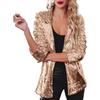 SPORTARC Giacca da donna con paillettes da discoteca, giacca con glitter luccicanti per autunno