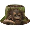 JopaJre Simpatico cappello alla pescatora divertente per donne e uomini, cappello da pescatore cappello da spiaggia ripiegabile per viaggi all'aperto, Orangutan Baby, Taglia unica