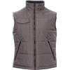 PAYPER Star Gilet Giacca da Lavoro Unisex Uomo Donna 100% Poliestere Chiusura Zip Retro Sagomato Imbottitura Trapuntata Colletto in Pile Blu Navy