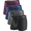DAVID ARCHY Boxer da uomo a doppia tasca con supporto per palline, in micro modal, confezione da 3 o 4, M