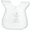 Generico Camicia veste Battesimo bambina personalizzato con ricamo nome e data 100% cotone Made in Italy
