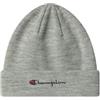 Champion Lifestyle Caps (806064) - Recycled Acrylic Knitted Yarn Embroidered Script Logo Berretto, Grigio Melange (NOXM), Taglia Unica Unisex - Adulto FW24