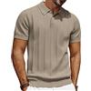 PJ PAUL JONES Polo da uomo a maniche corte, in maglia, con bottone, polo da golf