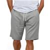 riverso RIVOliver Pantaloncini in lino da uomo, estivi, vestibilità regolare, pantaloni corti, bermuda lunghezza al ginocchio, tinta unita, bianco, blu, navy, beige, nero, verde, S, M, L, XL, XXL,