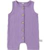 COOKY.D Tuta Senza Maniche Bambino Unisex per Neonati in Cotone Body Pigiama Estate Abbigliamento Neonati，12-18 Mesi Viola