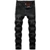 YOUTHUP Jeans da Uomo Foderati in Pile Pantaloni Invernali in Denim Dritto Lavato Casual