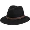 LIPODO Kentucky Cappello Uomo 100% Feltro di Lana Traveller Nastro in Pelle Made in Italia Esterno
