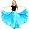 Baisdan Gonna in Raso per Danza del Ventre, Costume da Festival, Gonna Lunga e Ampia