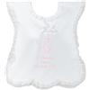 Generico Camicia veste Battesimo bambina personalizzato con ricamo nome e data 100% cotone Made in Italy