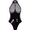 Satohom Sexy Babydoll Lingerie Sexy Hot Biancheria Intima di Cuoio delle Donne di Patchwork di Femmes Transparente Set Reggiseno di Ragazza Sexy S-L