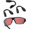 Acefrog 3 Pezzi Aggiornati Naselli per Occhiali da Sole Oakley Split Shot OO9416, Crossrange OO9371, Targetline OO9397 OO9398, Pezzo Naso da Inserire, Nasello Antiscivolo, Nero