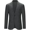 YOUTHUP Blazer da Uomo Scozzese Slim Fit a 2 Bottoni Blazer da Abito con Colletto Dentellato Giacca Casual per Affari