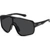 POLAROID KIDS PLD 8070/S Occhiali, Black, STANDARD Unisex Adulto
