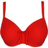 PrimaDonna Top bikini imbottito a balconcino Assuan, Rosso Fiesta, 3 C (Taglia Produttore: 34C)